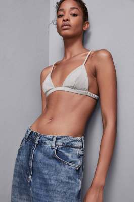 Flanell-BH, Grau, Patrizia Pepe