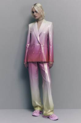 High-waisted satin pants, Multicolor, Patrizia Pepe