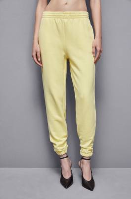 Jogger-Hose aus Baumwoll-Sweatstoff, Gelb, Patrizia Pepe