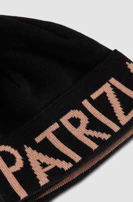 Wool-blend fabric hat, Black, Beige, Patrizia Pepe