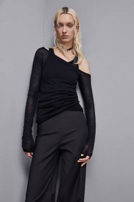 Long-sleeved wool sweater, Blue, Patrizia Pepe