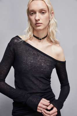 Long-sleeved wool sweater, Blue, Patrizia Pepe