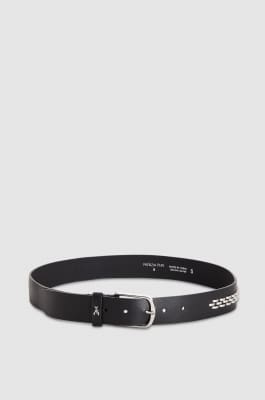Low-waist belt with buckle, Black, Patrizia Pepe