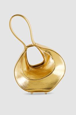 Handtasche Bangle Bag aus Leder, Gold, Patrizia Pepe