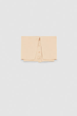 Halswärmer mit Schal, Beige, Patrizia Pepe