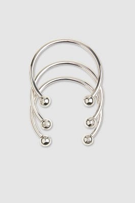 Piercing hoop bracelets, Silver, Patrizia Pepe