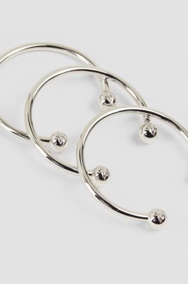 Piercing hoop bracelets, Silver, Patrizia Pepe