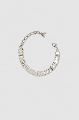 Bracelet with pendant and rhinestones, Silver, Patrizia Pepe