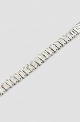 Bracelet with pendant and rhinestones, Silver, Patrizia Pepe