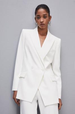 Chaqueta cruzada de hombre, Blanco