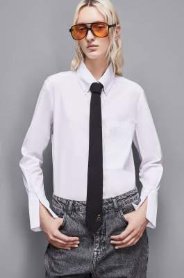 Elegant tie, Black, Patrizia Pepe