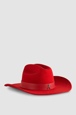 Cowboy Hat, Red, Patrizia Pepe