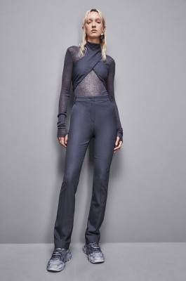 Essential tailored wool pants, Grey, Patrizia Pepe