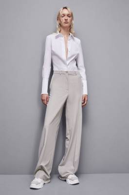 Shirt bodysuit, White, Patrizia Pepe