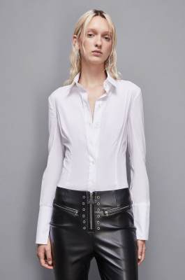 Long-sleeved shirt, White, Patrizia Pepe