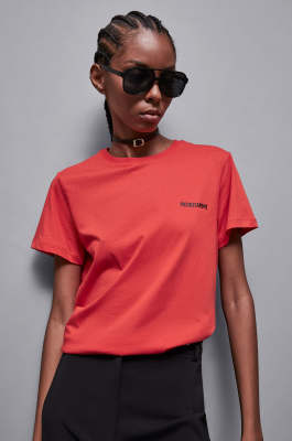 T-shirt with logo, Red, Patrizia Pepe