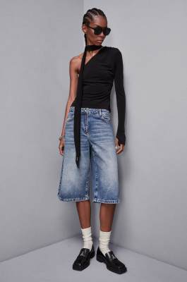 Bermuda Jorts, Blue, Patrizia Pepe