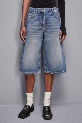 Bermuda Jorts, Blue, Patrizia Pepe