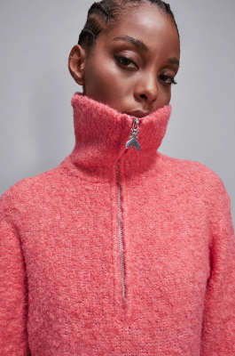 Soft turtleneck sweater, Pink, Patrizia Pepe