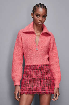 Soft turtleneck sweater, Pink, Patrizia Pepe