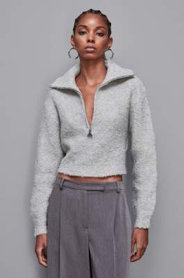 Soft turtleneck sweater, Grey, Patrizia Pepe