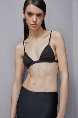 Flanell-BH, Schwarz, Patrizia Pepe
