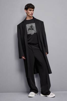 T-shirt with studs appliqué, Black, Patrizia Pepe