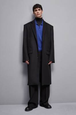 Over coat, Black, Patrizia Pepe