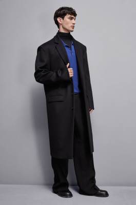 Over coat, Black, Patrizia Pepe
