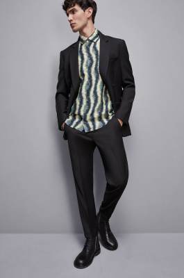 Classic ankle length pants, Black, Patrizia Pepe