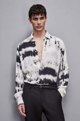 Soft twill viscose shirt, White, Patrizia Pepe