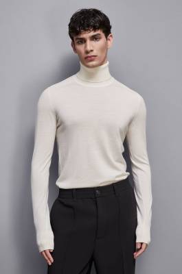 Turtleneck sweater, White, Patrizia Pepe