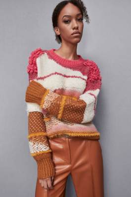 Soft round neckline sweater, Multicolor, Patrizia Pepe