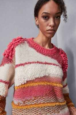 Soft round neckline sweater, Multicolor, Patrizia Pepe