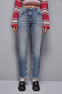 Slim fit blue denim pants, Blue, Patrizia Pepe