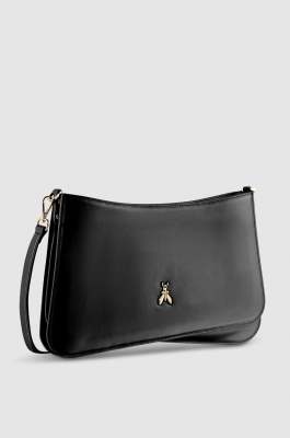Handbag with detachable shoulder strap, Black, Patrizia Pepe