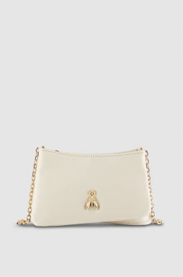 Three-compartment bag with handles, White, Patrizia Pepe