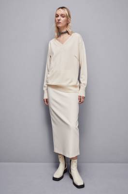 Soft wool sweater, Beige, Patrizia Pepe