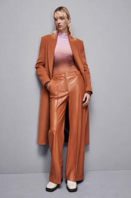 Essential jersey skinny sweater, Brown, Pink, Patrizia Pepe