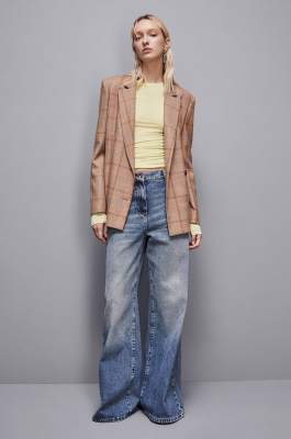 Crew-neck jersey sweater, Yellow, Patrizia Pepe
