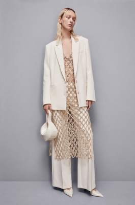 Hand-held leather Bangle Bag, White, Patrizia Pepe