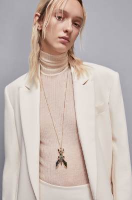 Gold-colored reversible necklace, Gold, Patrizia Pepe