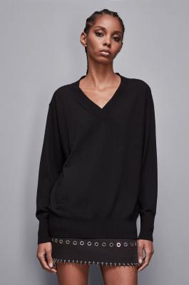 Soft wool sweater, Black, Patrizia Pepe