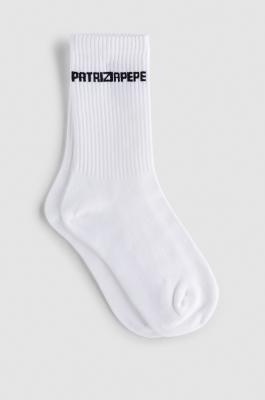 Cotton blend Socks, White, Patrizia Pepe