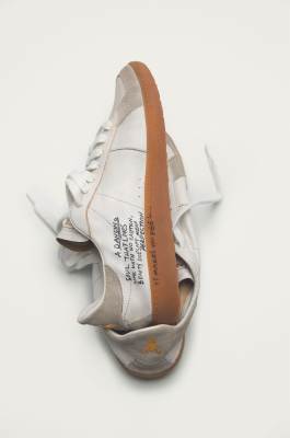 SKIN Sneakers in nappa leather with lettering, White, Patrizia Pepe