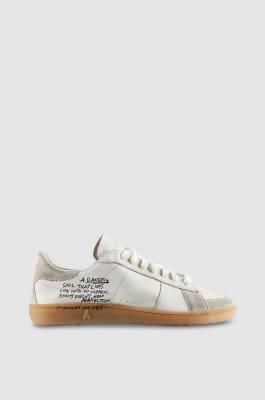 SKIN Sneakers in nappa leather with lettering, White, Patrizia Pepe
