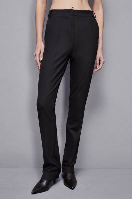 Essential tailored wool pants, Black, Patrizia Pepe