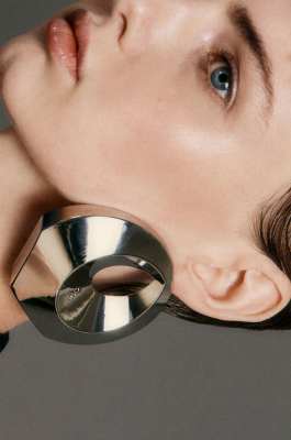 Hoop earrings, Silver, Patrizia Pepe