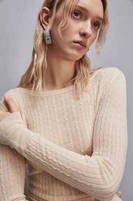 Superleichter Pullover, Beige, Patrizia Pepe