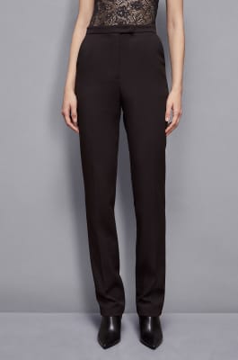 Slim fit pants, Black, Patrizia Pepe